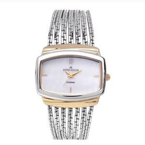 ANNE KLIEN Diamond Accent Watch silver small/med